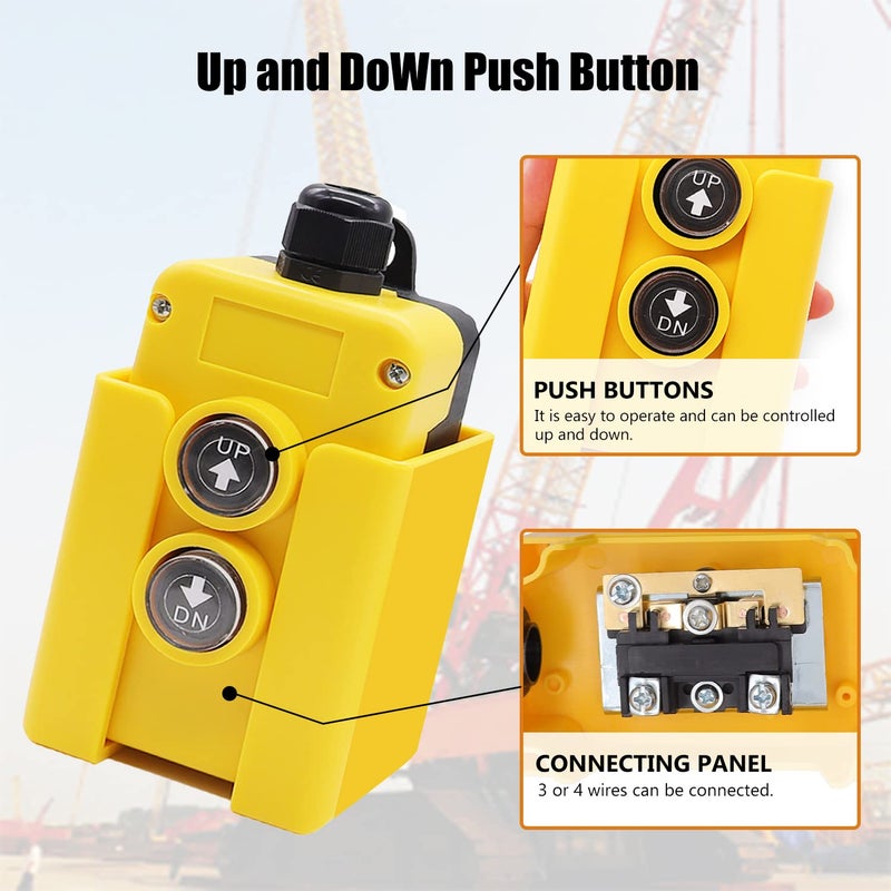 mankk Dump Trailer Remote Control Switch 12V DC Up Down Control Switch Single Double Acting Hydraulic Pump Power Supply Unit Remote Controller for Truck Lift Gate Cranes Wrecker - Image 4